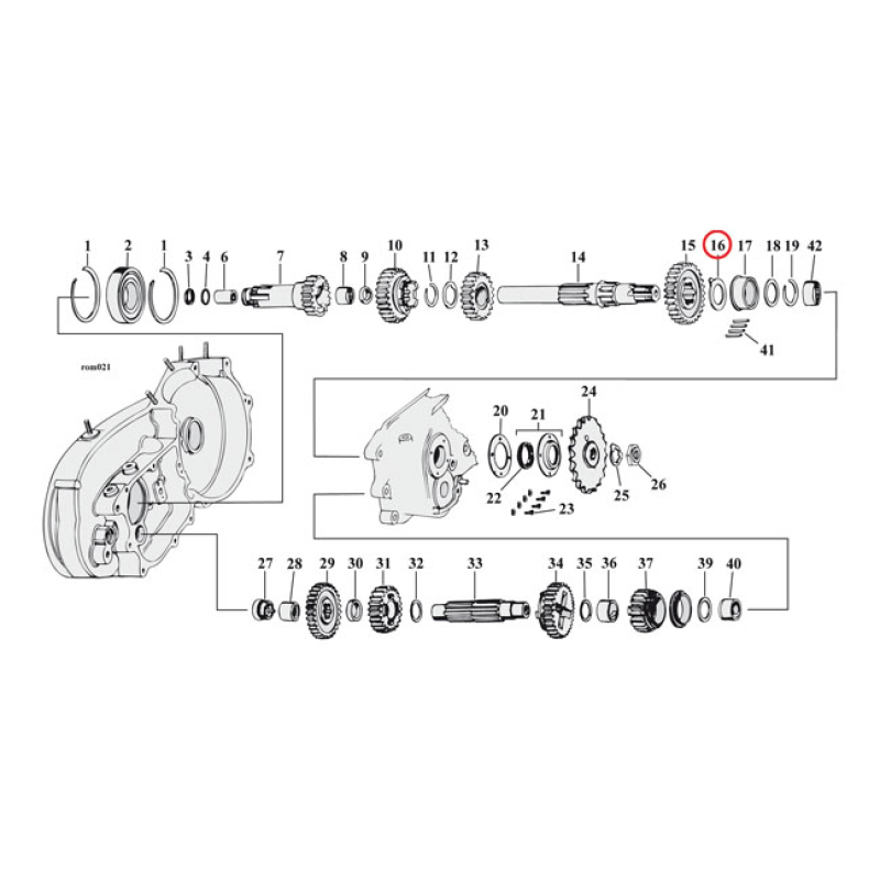 THRUST WASHER MAINSHAFT, RIGHT .075 INCH 504840