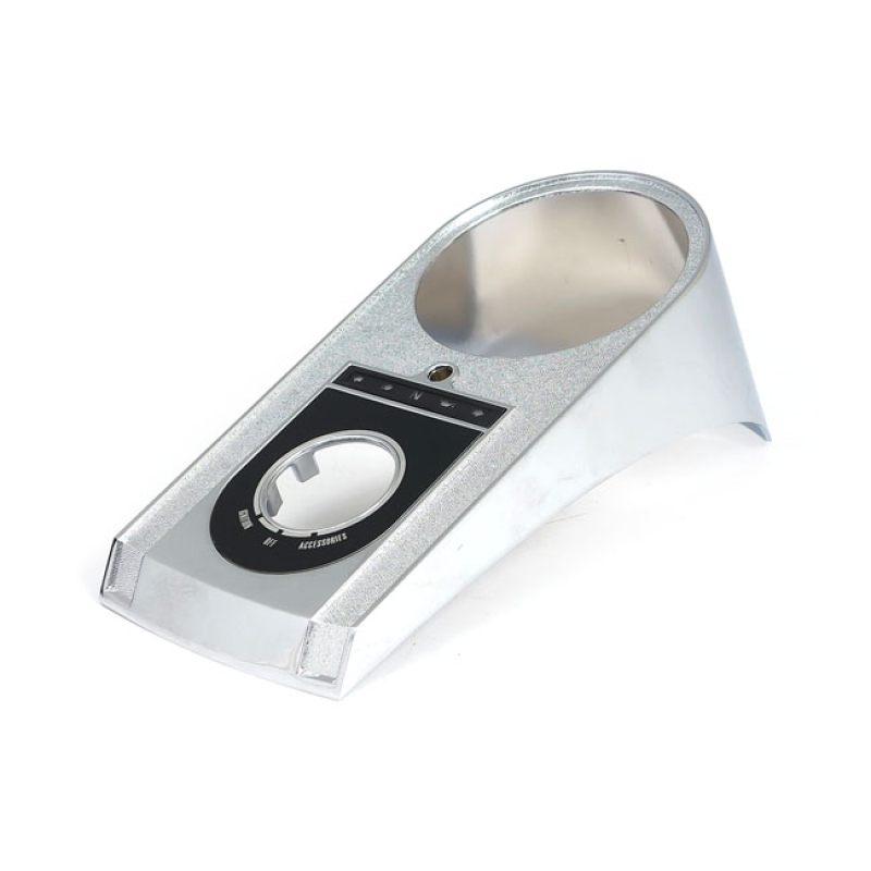 DIE-CAST ALUMINUM DASH COVER, 11-17 STYLE. CHROME REPLACEMENT DIE-CAST 504973