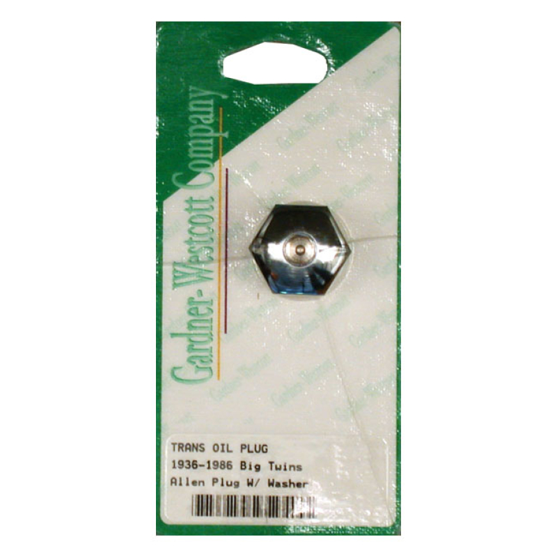 GW, TRANSMISSION FILL PLUG. ALLEN HEAD CHROME.  NO DIPSTICK.  CUSTOM A 505255