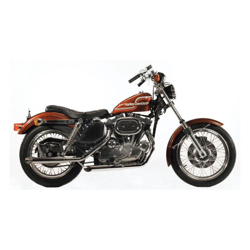 PAUGHCO, SLASH CUT EXHAUST (38&quot;). CHROME ORDER 506472 BRACKET AND 5064 506525