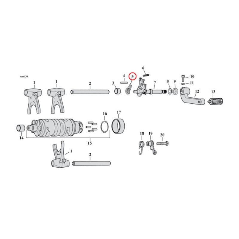 RETURN SPRING, SHIFTER 506703