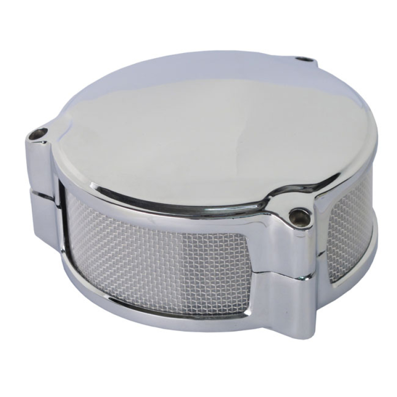 DRAGTRON STAR AIR CLEANER ASSEMBLY. CHROME DIE-CAST ALUMINUM HOUSING. 506752