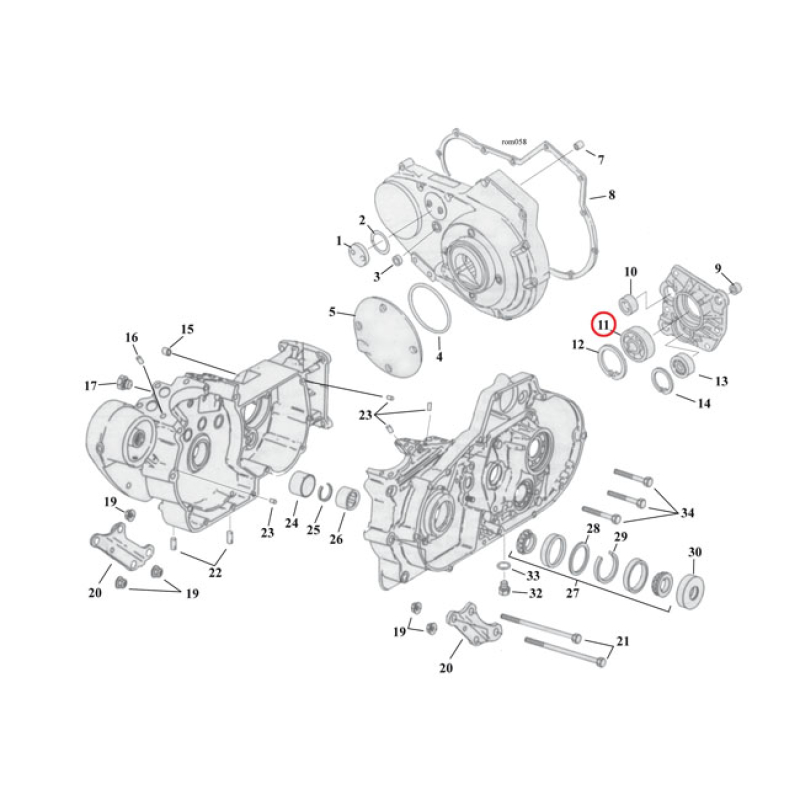 BEARING, MAINSHAFT TRANSM. 507696
