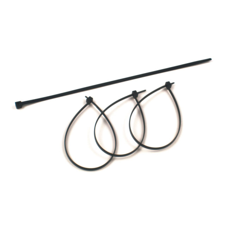 MCS, CABLE STRAPS. 10.75&quot; (27.5CM). BLACK QUALITY NYLON CABLE STRAPS, 508475