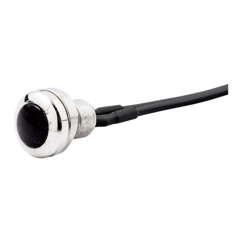 SMOOTH PUSH BUTTON SWITCH. TWO-TONE POLISHED/BLACK POLISHED STAINLESS 508641