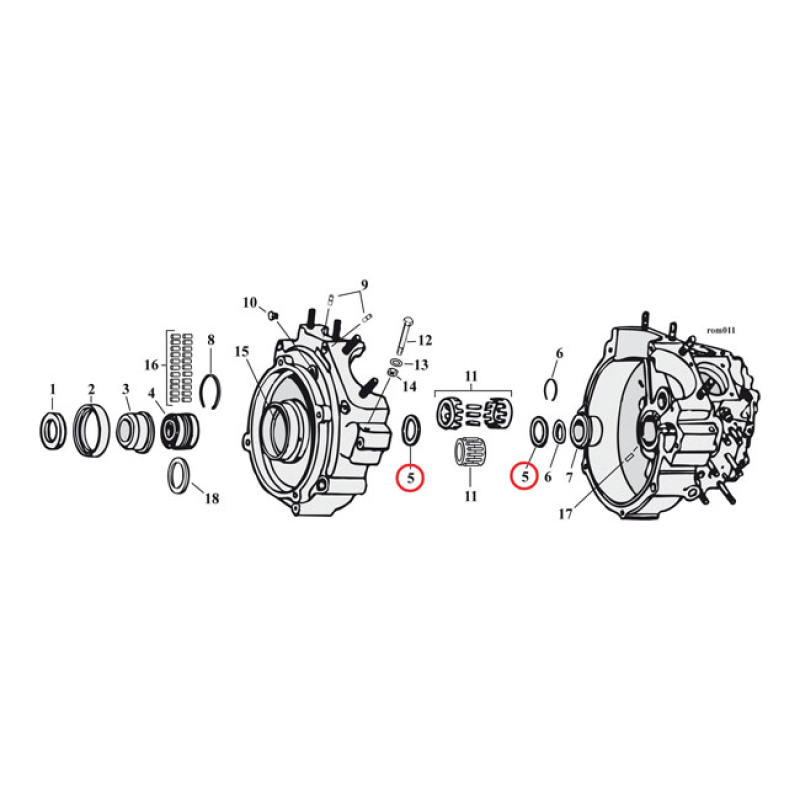 THRUST WASHER, PINION SHAFT BEARING 509010