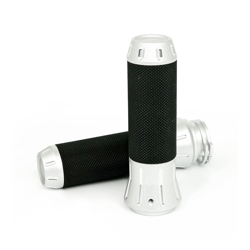 COBRA, BILLET ALUMINUM GRIPS. SP CHROME SHOT PEENED CHROME.  CNC MACHI 509036