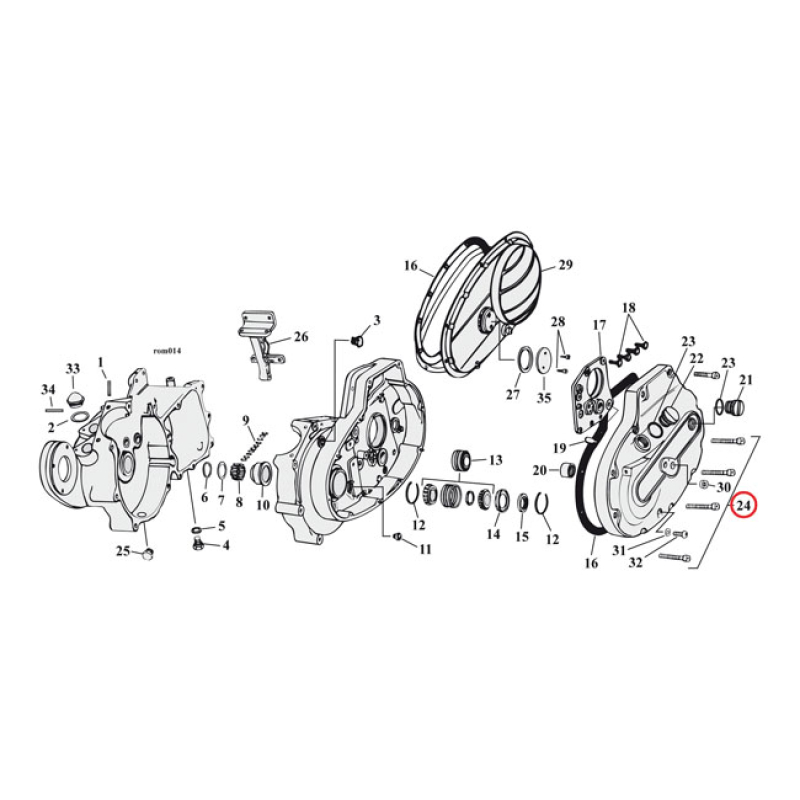 XL SIDE COVER MOUNT KIT, CHROME ALLEN 510155