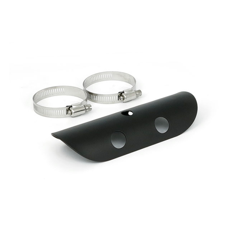 UNIVERSAL BULLET HOLE HEAT SHIELD 7&quot;  LONG BLACK 510588