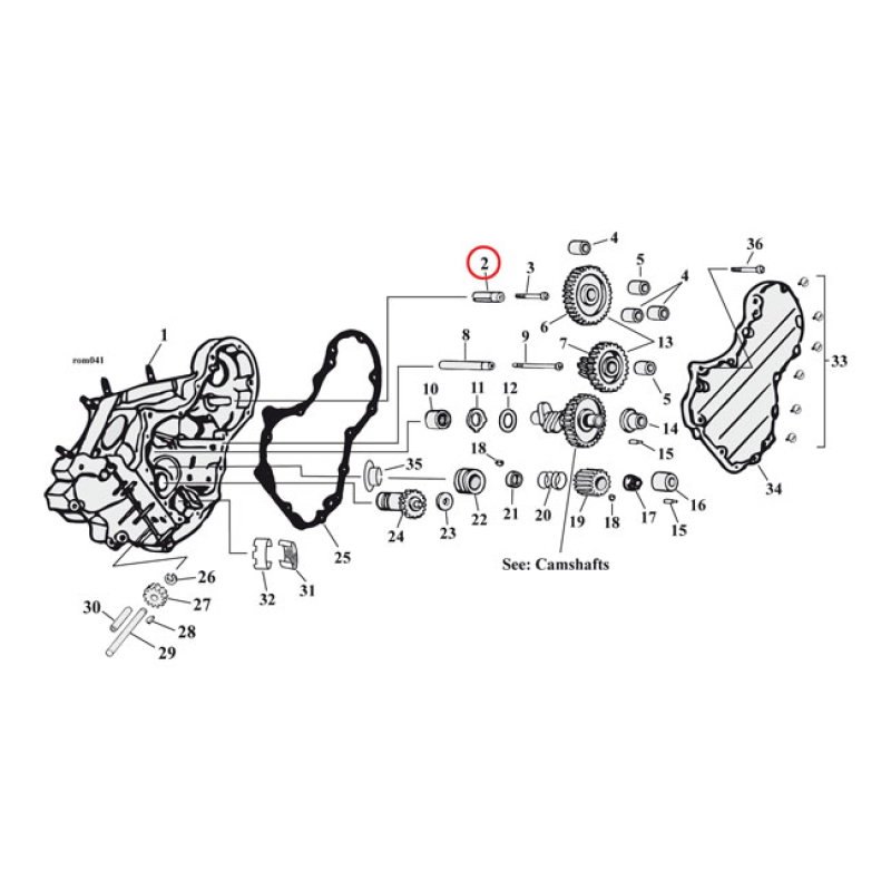 SHAFT, IDLER GEAR STOCK STYLE REPLACEMENT PART FOR OEM 25791-36. 511005
