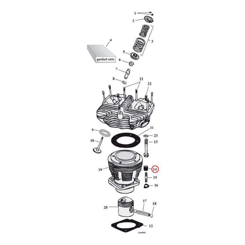 COLONY, CYL BASE NUT KIT 513145