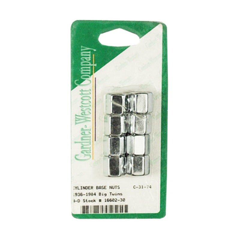 CYLINDER BASE NUT KIT, HEX. CHROME 513275