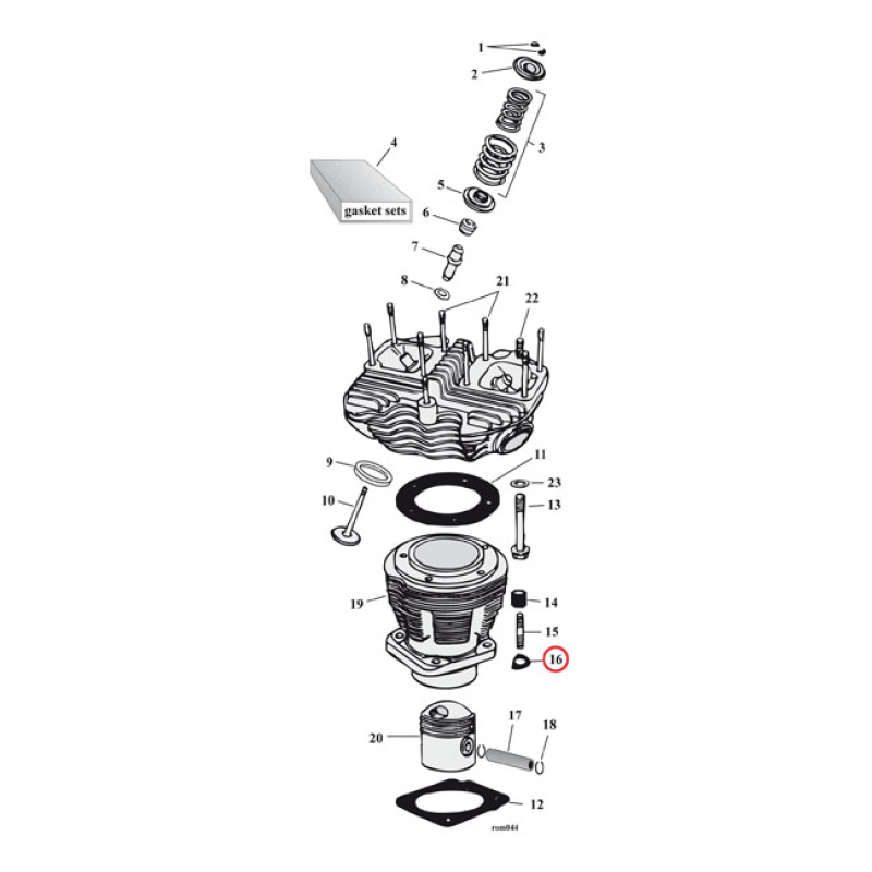 COLONY, CYL BASE SPACERS CHR. 513410