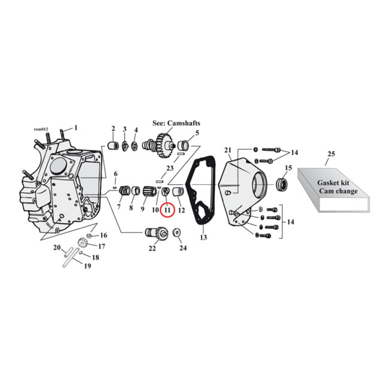 NUT, PINION SHAFT GEARS 513930