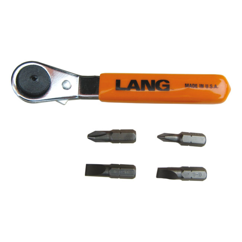 LANG TOOLS, MINI RATCHETING BIT WRENCH. OFFSET 25Â° OFFSET HEAD, INCL. 514175
