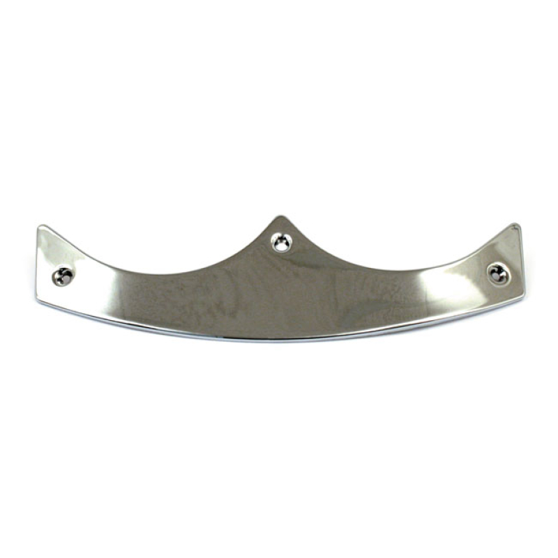 FRONT FENDER TIP, SMOOTH. CHROME FL STYLE FENDER TIP. FITS BOTH FRONT 514789