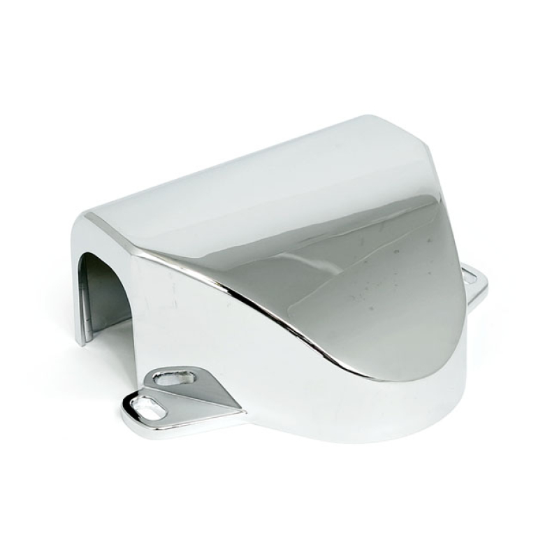 HANDLEBAR CLAMP COVER. CHROME ALUMINUM. REPRODUCTION.  WITHOUT CENTER 515045