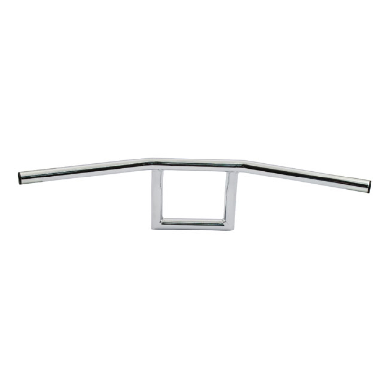 1&quot; 'SQUARE' HANDLEBAR CHROME; STEEL; NOT DIMPLED; WITH 3 SLOTTED HOLES 515572