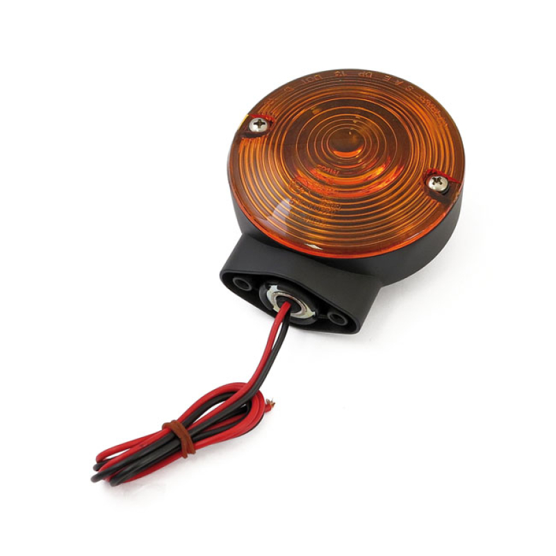 TURN SIGNAL ASSY, FRONT. AMBER LENS - FRONT   - AMBER LENS   - BLACK H 515677