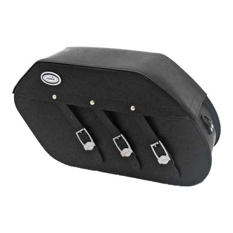 LEDRIE, REINFORCED RIGID LEATHER SADDLEBAG SET. 22 LITER 22 LITER PER 515804