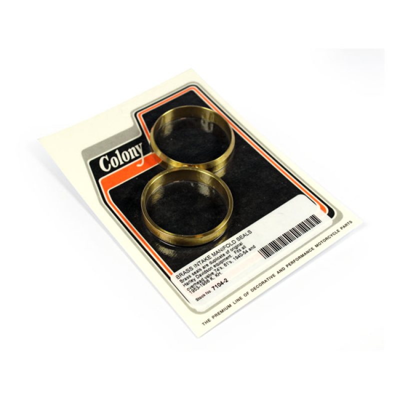 COLONY, MANIFOLD INTAKE SEALS. PLUMBER STYLE BRASS SEALS. USED BETWEEN 515830