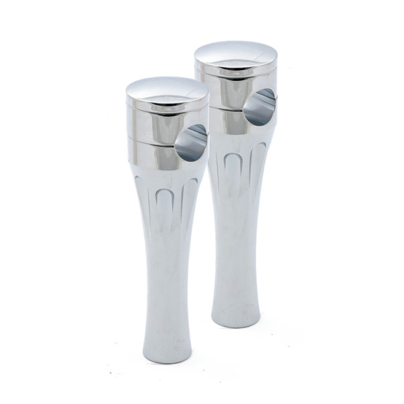 TALON ALUMINUM RISER KIT, 6&quot; RISE. CHROME CHROME PLATED ALUMINUM. CNC 515904