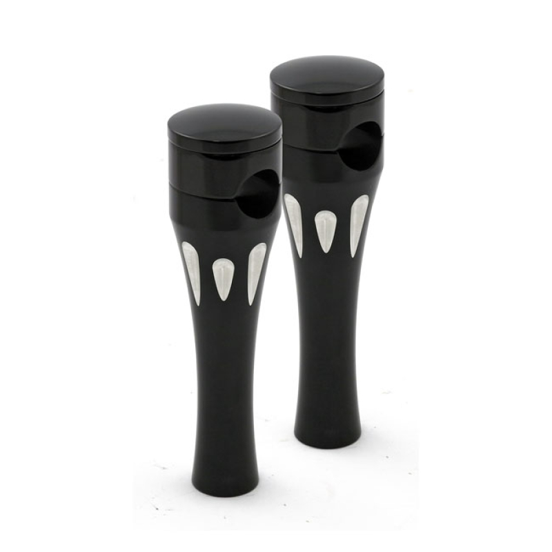 TALON ALUMINUM RISER KIT, 6&quot; RISE. BLACK BLACK CONTRAST CNC MACHINED A 515909