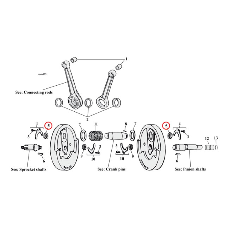 EASTERN NUT, CRANK PIN 517920