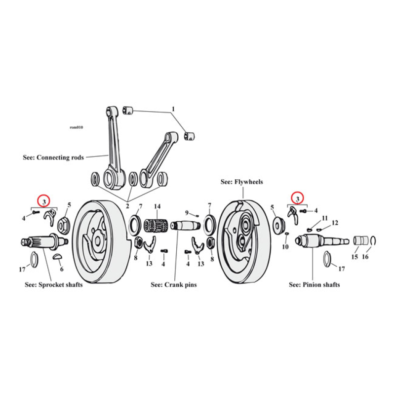 LOCK KIT, CRANK PIN 517925