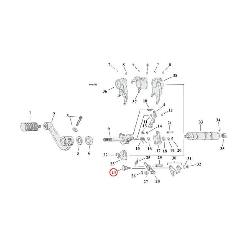 SCREW, DETENT ARM TRANSMISSION 1 USED.  OEM REPLACEMENT REFERENCE 3448 517937