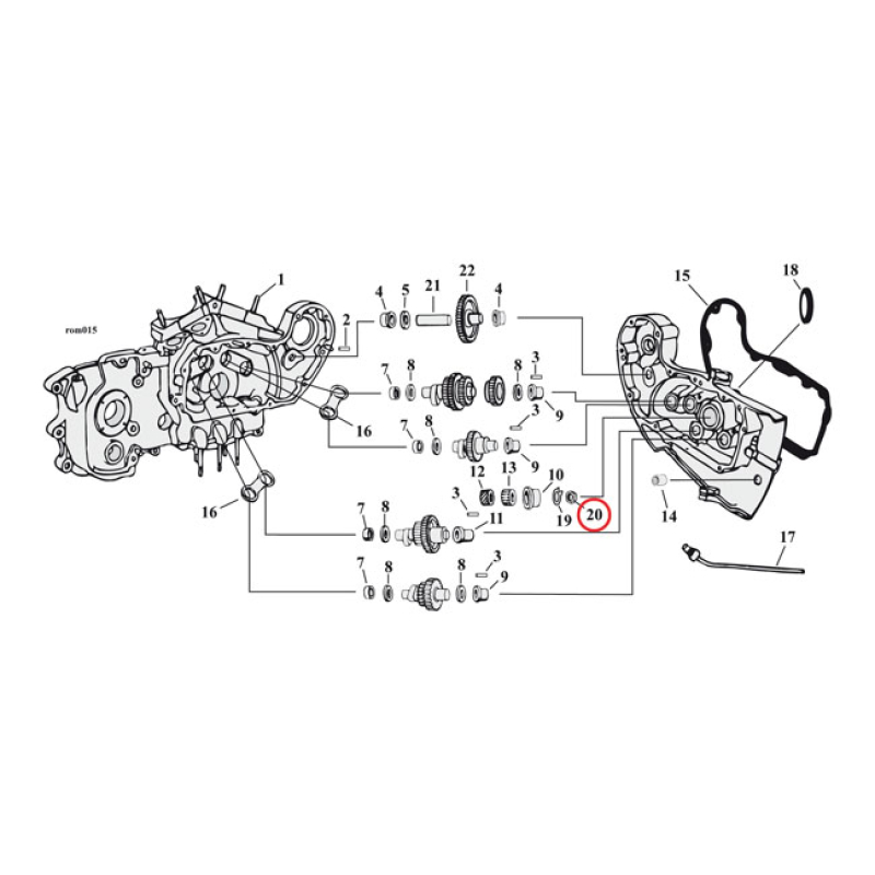 NUT, PINION SHAFT GEAR 519004