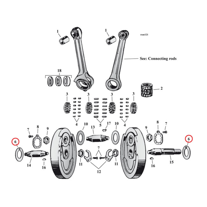 FLYWHEEL WASHER SV, .070&quot; (OUTSIDE) 519011