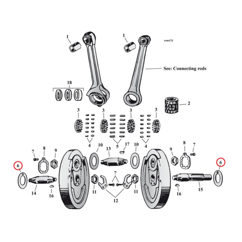 FLYWHEEL WASHER SV, .078&quot; (OUTSIDE) 519013