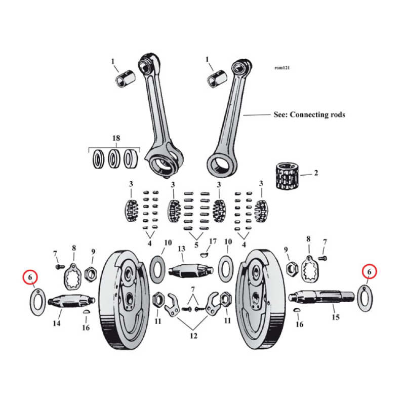 FLYWHEEL WASHER SV, .082&quot; (OUTSIDE) 519014