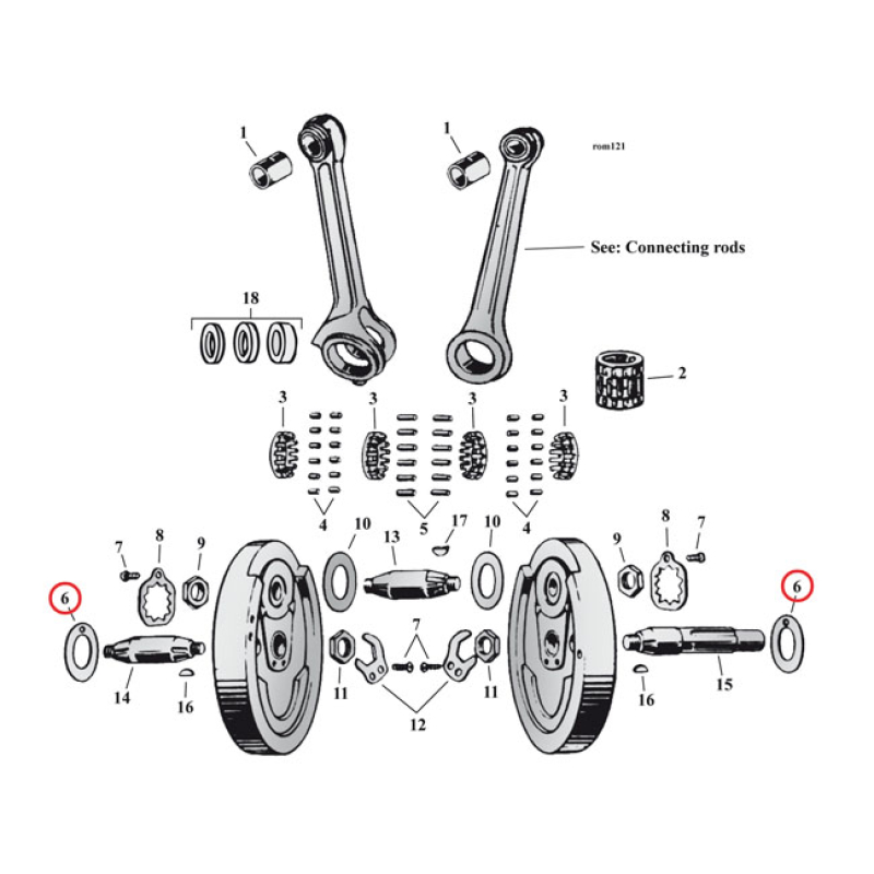 FLYWHEEL WASHER SV, .090&quot; (OUTSIDE) 519016