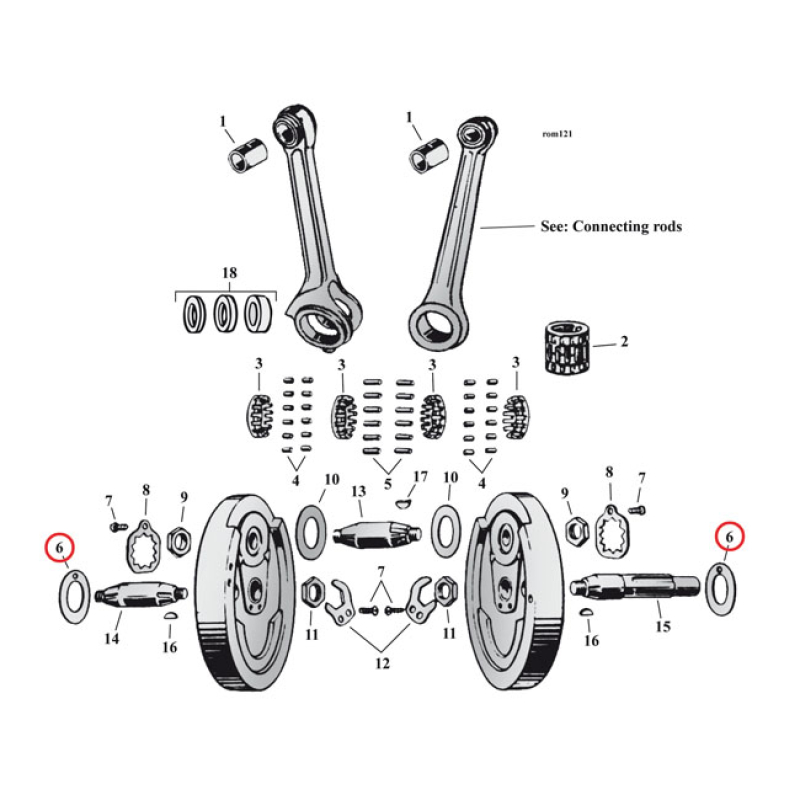 FLYWHEEL WASHER SV, .094&quot; (OUTSIDE) 519017