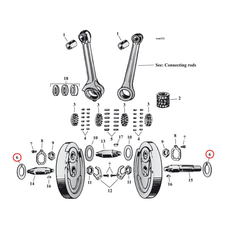 FLYWHEEL WASHER SV, .098&quot; (OUTSIDE) 519020