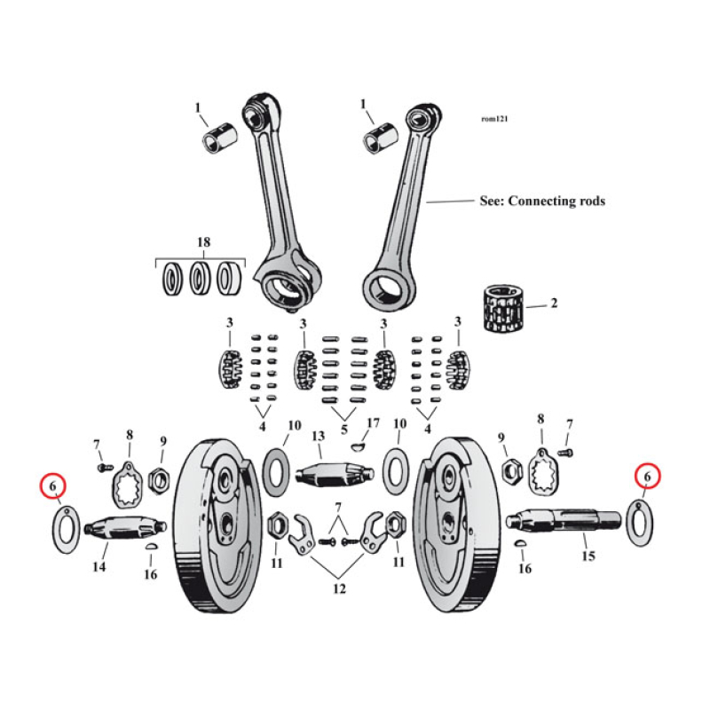 FLYWHEEL WASHER SV, .102&quot; (OUTSIDE) 519023