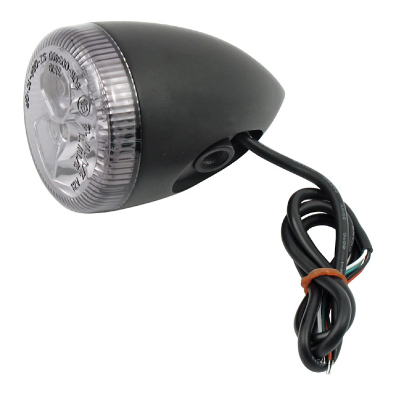3-1 LED BULLET TAILLIGHT / TURN SIGNAL COMBO. BLACK. SMOKESMOKE LENS. 519167