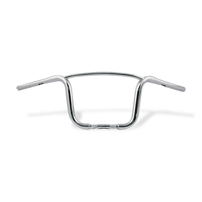 PAUGHCO, 1-1/4&quot; APEHANGER WITH CROSSBAR, 11&quot; RISE CHROME; STEEL; DIMPL 520379