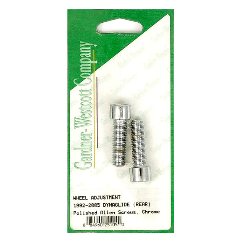 AXLE ADJUSTER KIT POLISHED CHROME PLATED; REAR 521171