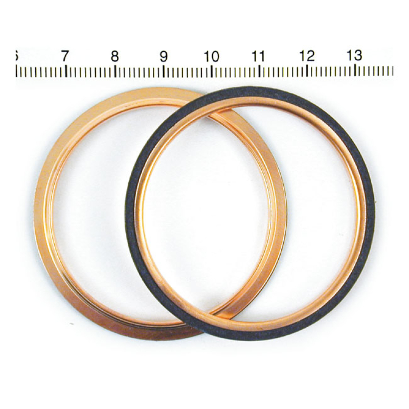 JAMES, ROUND COPPER EXHAUST GASKET SET (PR) CUSTOM ROUND DESIGN, WITH 526311