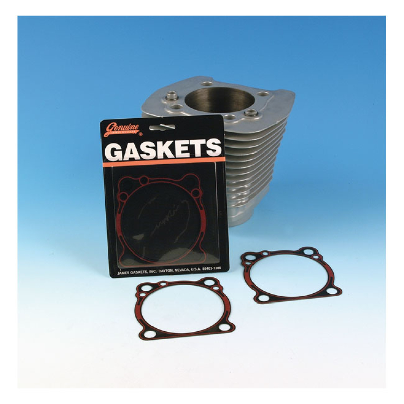 JAMES GASKET SET, CYLINDER BASE. RCM .016&quot; .016&quot; THICK RCM (RUBBER COV 526374