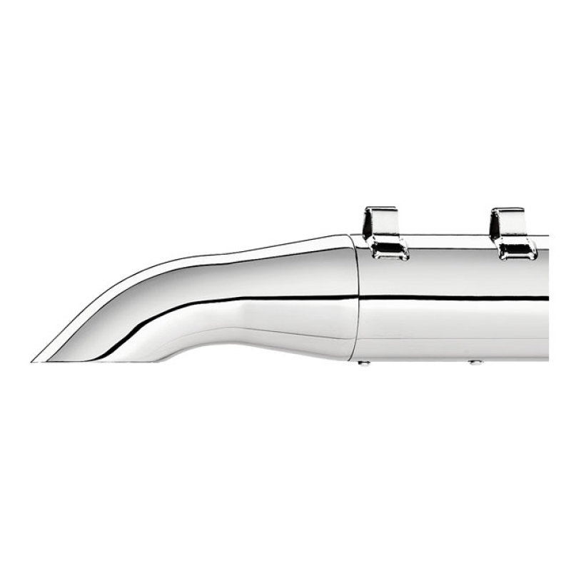 SUPERTRAPP, 2-1/2&quot; TAPERED TURN DOWN/OUT. CHROME 526771
