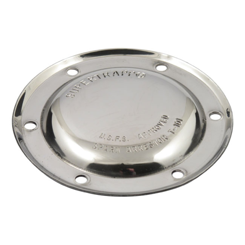 SUPERTRAPP, CLOSED 5&quot; END CAP. POLISHED 526810