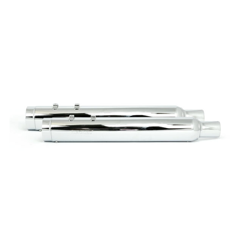 KERKER, STOUT 4&quot; SLIP-ON MUFFLER SET. CHROME 526870