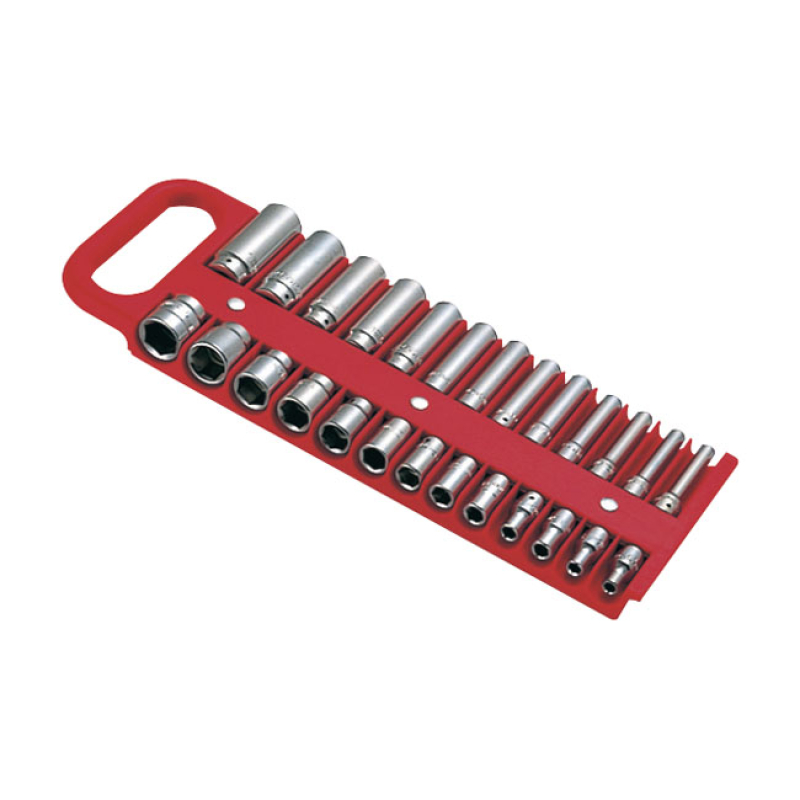 LISLE, 1/4&quot; MAGNETIC SOCKET HOLDER, RED RED. STRONG ABS PLASTIC. CLAMP 530818