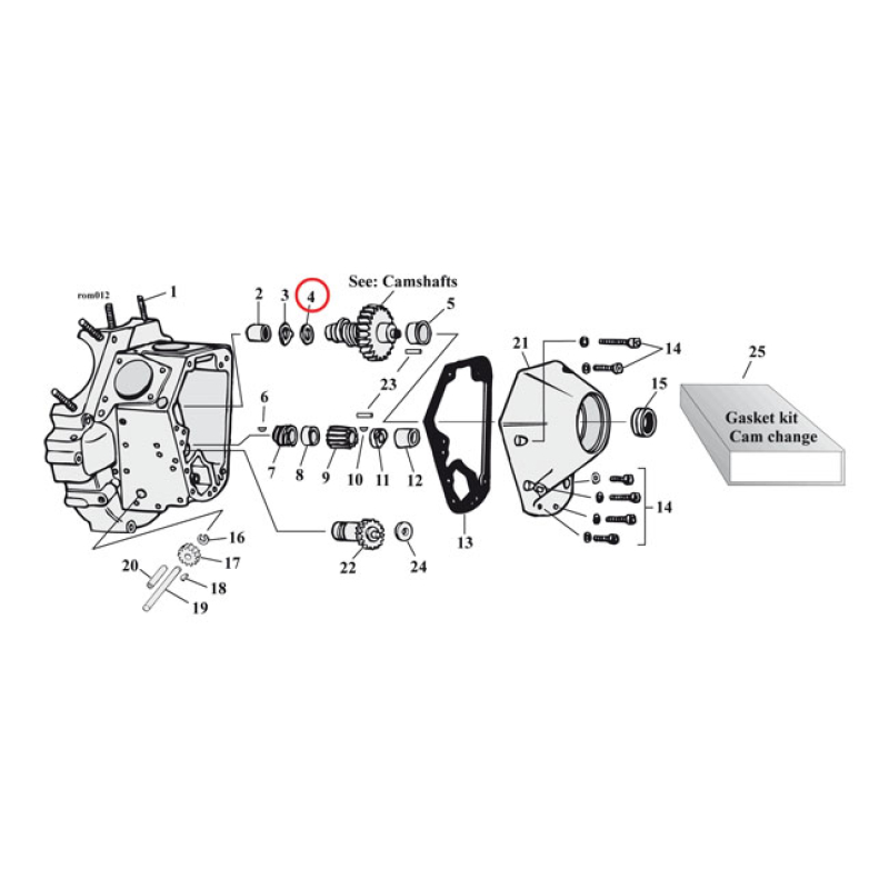 S&S, THRUST WASHER CAMSHAFT..090&quot; 531297