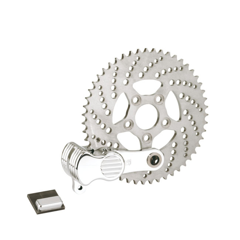 K-TECH, SPROCKET BRAKE KIT, STD STYLE DRILLED, BLACK, 51T 532107