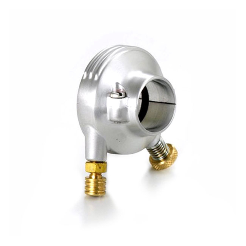 K-TECH DELUXE EXTERNAL THROTTLE HOUSING. SATIN ALUMINUM SATIN FINISHED 532354